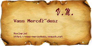 Vass Mercédesz névjegykártya